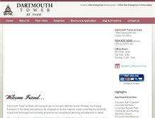 Tablet Screenshot of dartmouthtowerapartments.com